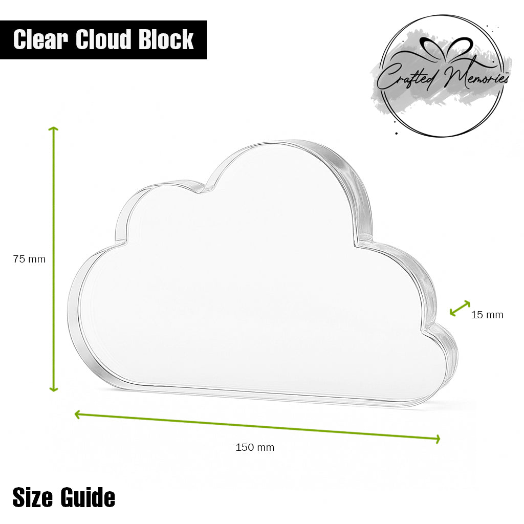 Personalised Christening & Baptism Acrylic Cloud Plaque