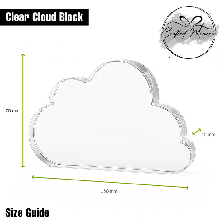 Personalised Christening & Baptism Acrylic Cloud Plaque