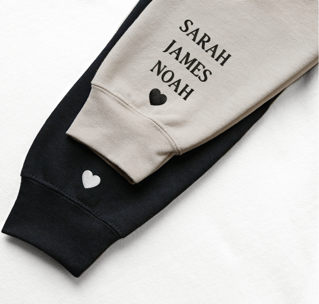 Personalised Heart on my Sleeve Sweatshirt