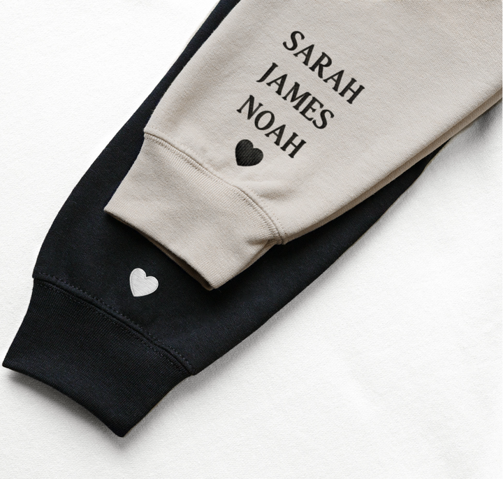Personalised Heart on my Sleeve Sweatshirt