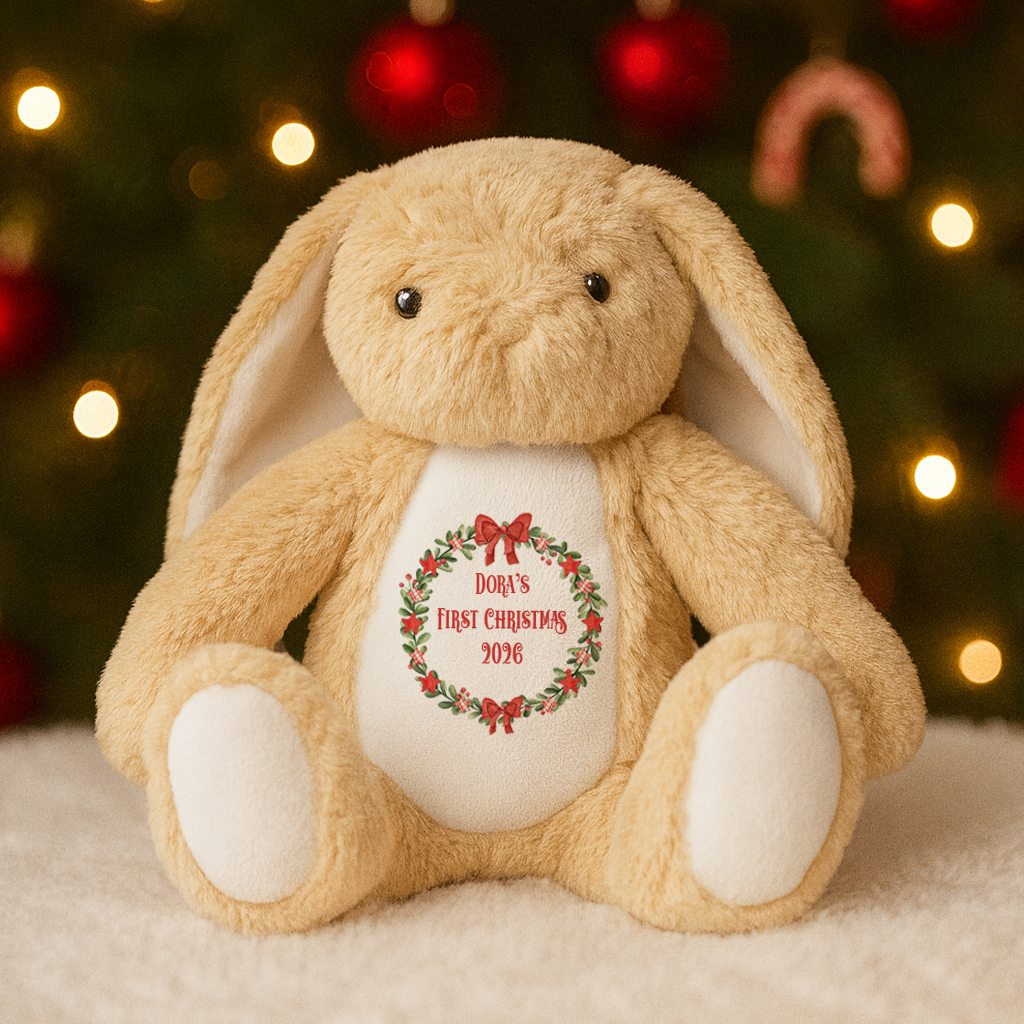 Personalisierter Weihnachtskranz Teddy