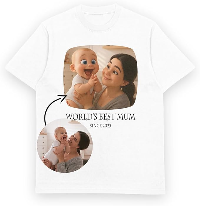 Personalised Cartoon Picture T-Shirt