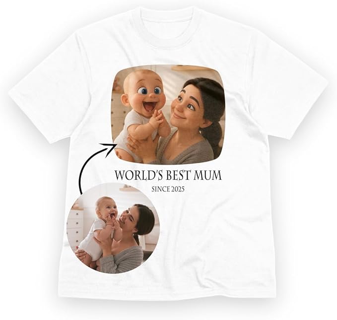 Personalised Cartoon Picture T-Shirt