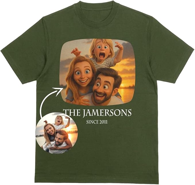 Personalised Cartoon Picture T-Shirt