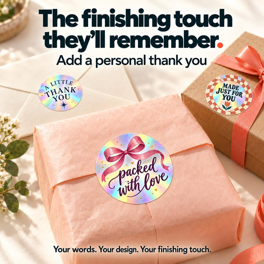 Personalised Holographic Logo Stickers