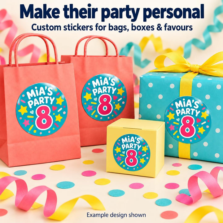 Personalised Gloss Logo Stickers