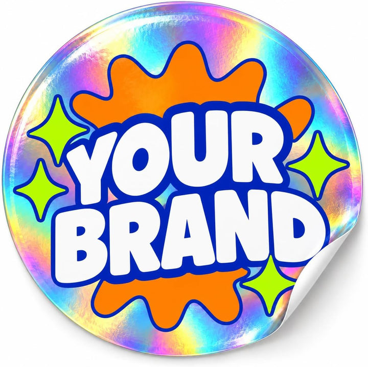 Personalised Holographic Logo Stickers