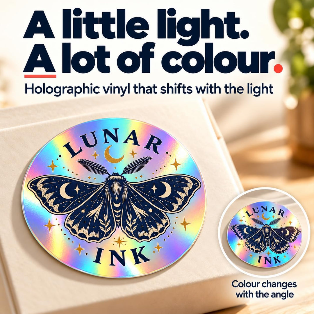 Personalised Holographic Logo Stickers
