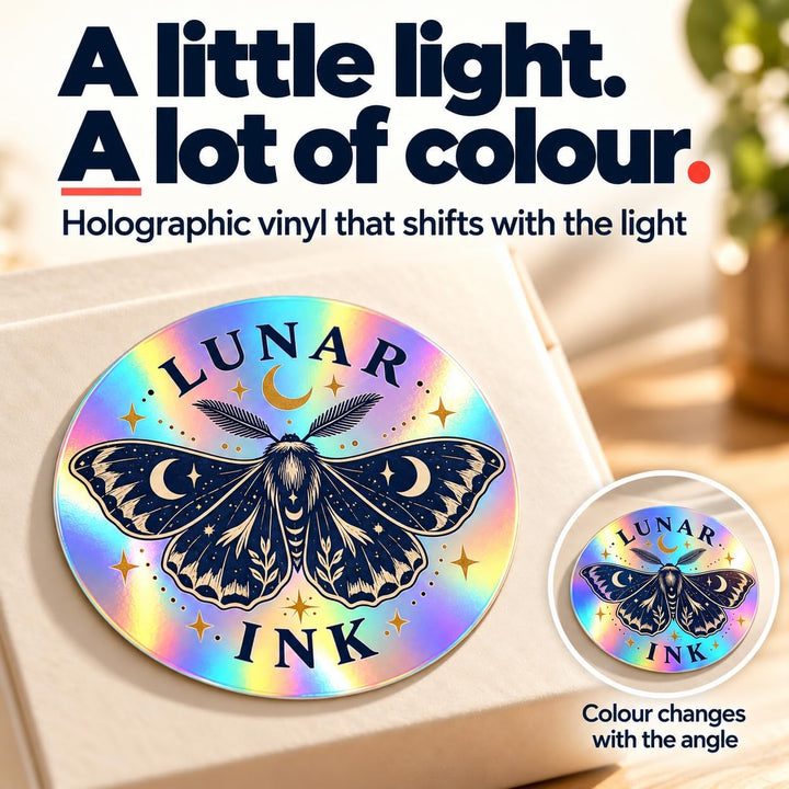 Personalised Holographic Logo Stickers