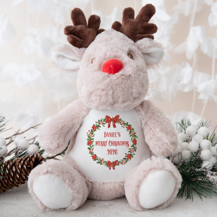 Personalisierter Weihnachtskranz Teddy