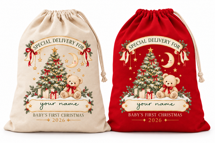 Personalised Baby’s First Christmas Sack