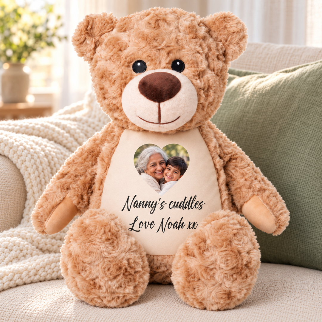 Personalisierter Tauf-/Tauf-Kleinkreuz-Teddy