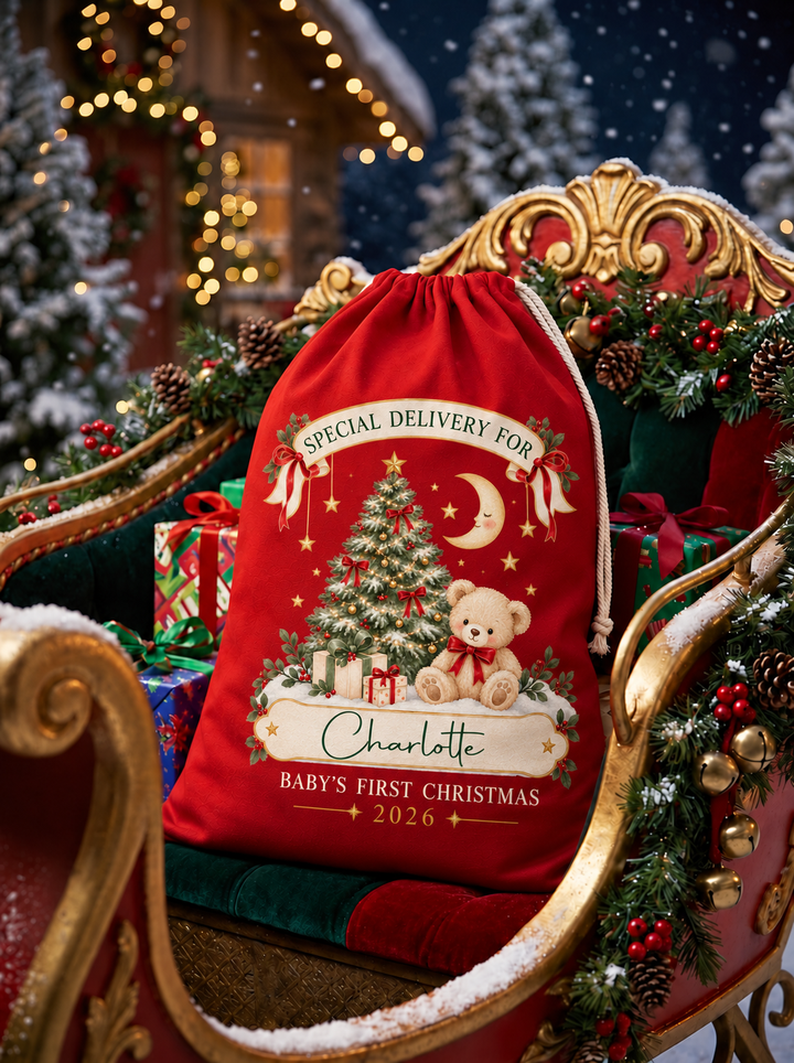 Personalised Baby’s First Christmas Sack