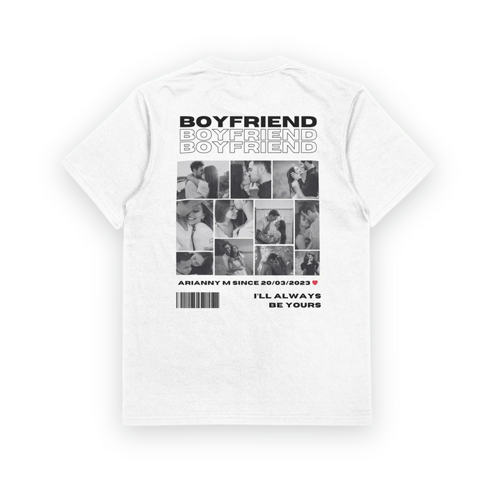 Boyfriend / Girlfriend Photo Name And Dat Unisex T-Shirt