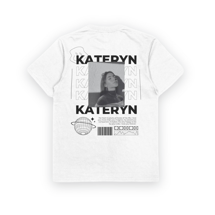 Personalised Photo Name And Quote Unisex T-Shirt