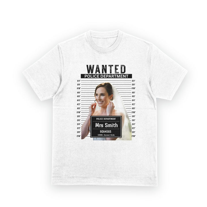 Personalised Wanted Mugshot T-Shirt