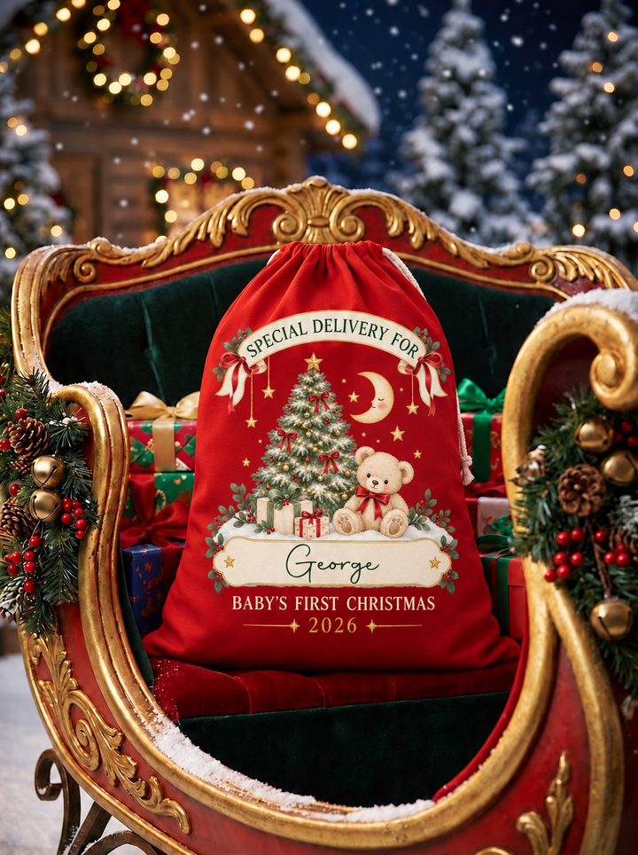 Personalised Baby’s First Christmas Sack