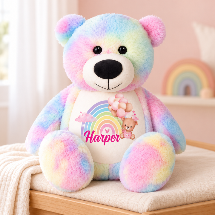 Personalisierter Tauf-/Tauf-Kleinkreuz-Teddy