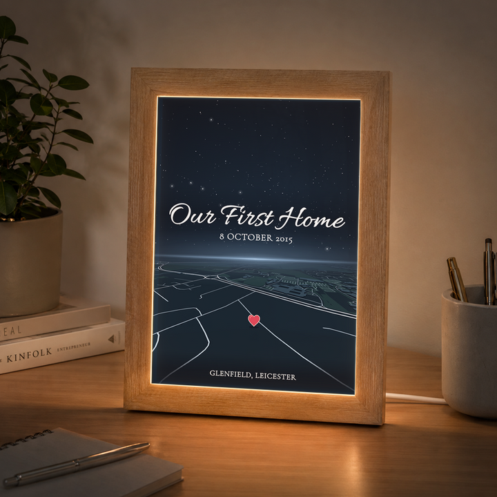 Personalised Horizon + Star Sky Map LED Frame ( Powered by USB )