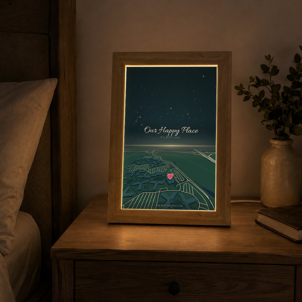 Personalised Horizon + Star Sky Map LED Frame ( Powered by USB )
