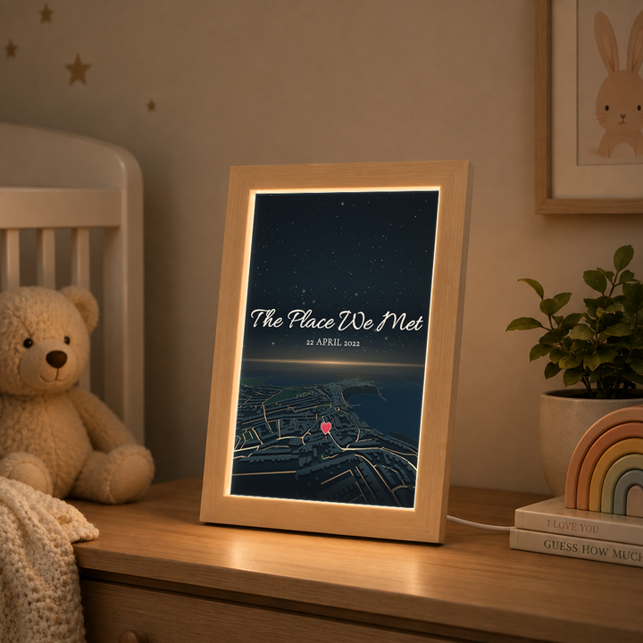 Personalised Horizon + Star Sky Map LED Frame ( Powered by USB )