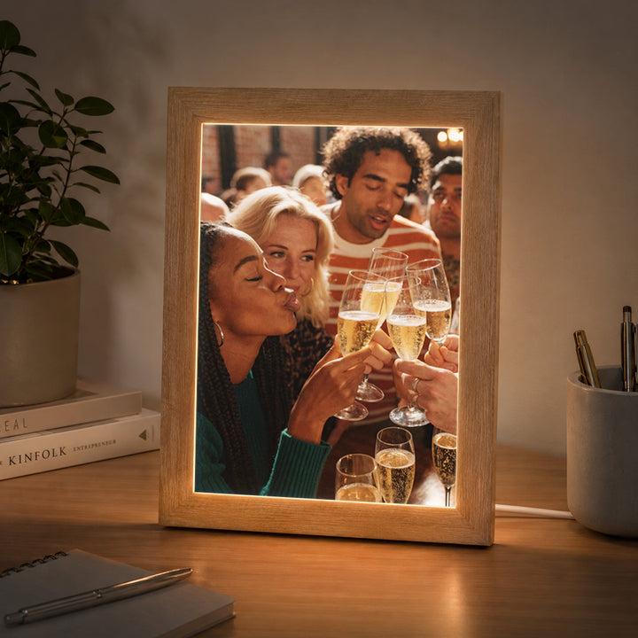 Personalised Full Photo Frame , Custom Keepsake Gift (USB Powered)
