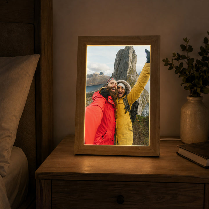 Personalised Full Photo Frame , Custom Keepsake Gift (USB Powered)