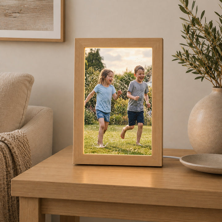 Personalised Full Photo Frame , Custom Keepsake Gift (USB Powered)