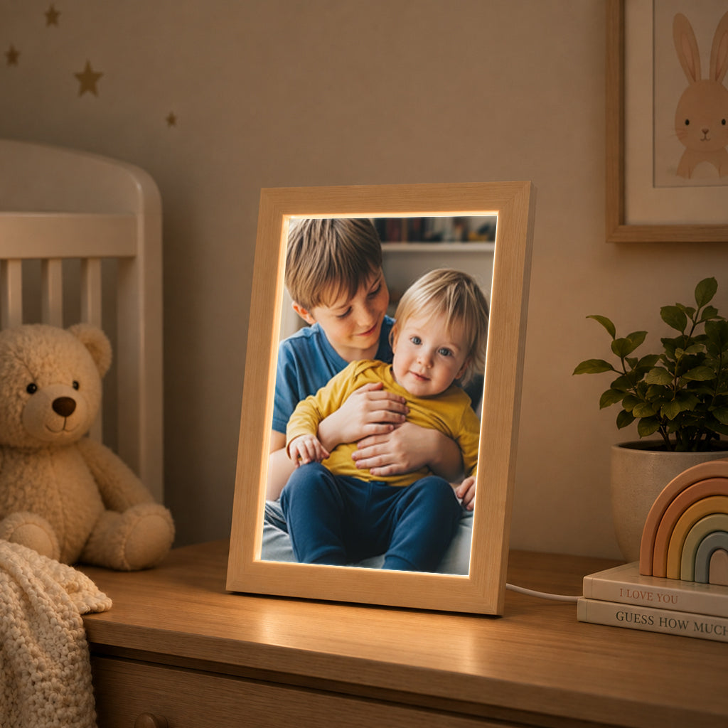 Personalised Full Photo Frame , Custom Keepsake Gift (USB Powered)