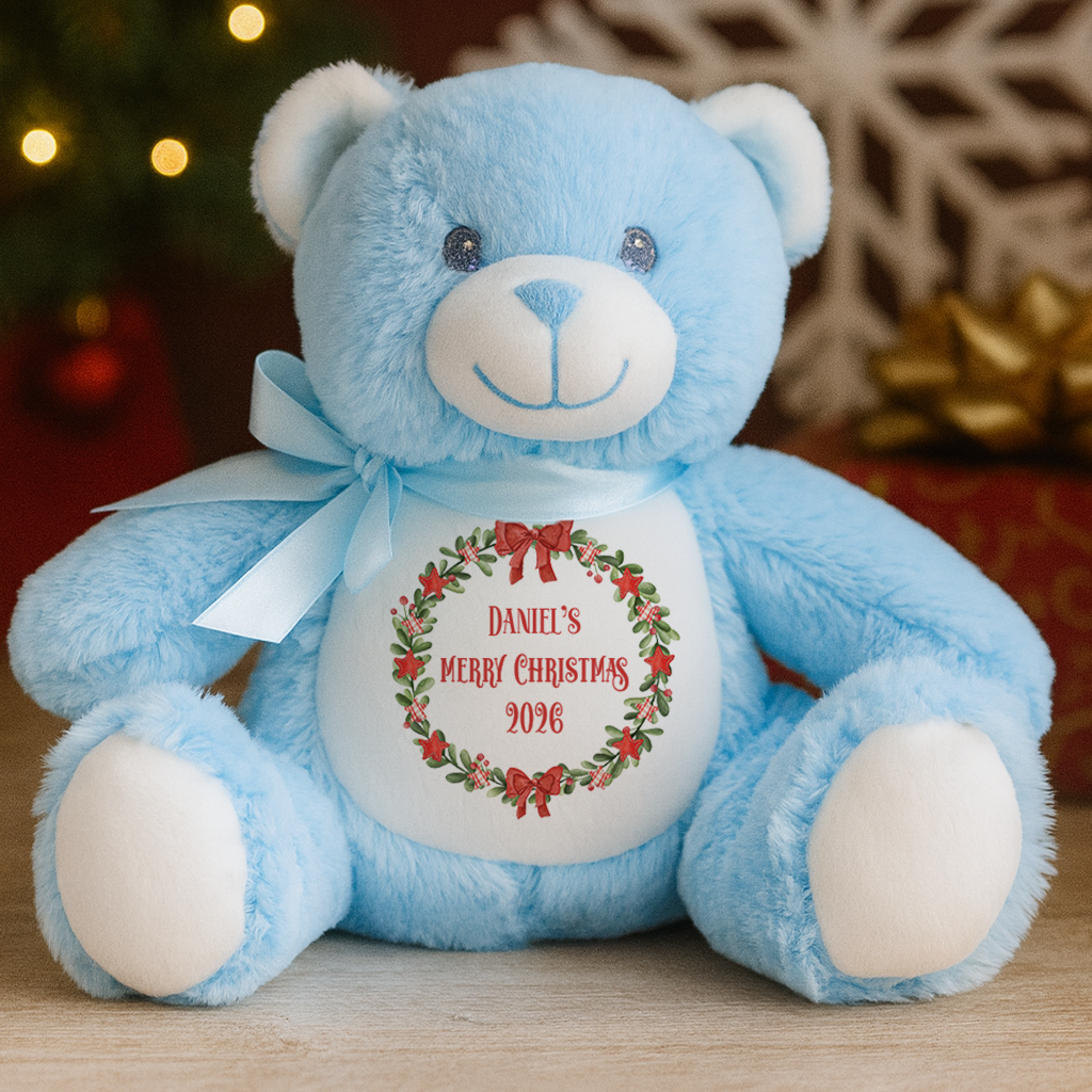 Personalisierter Weihnachtskranz Teddy