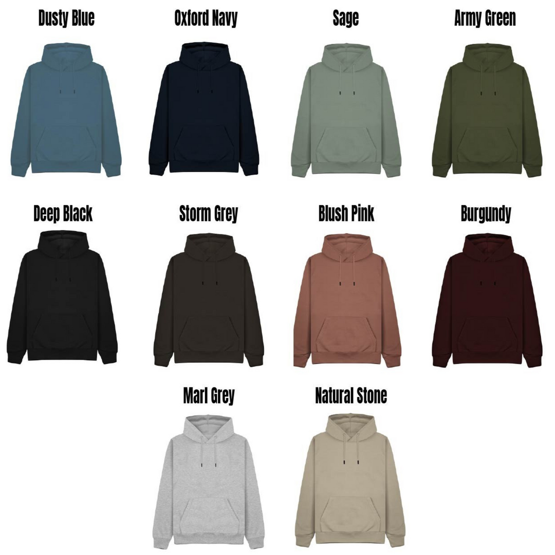 Personalised Coordinates Embroidered Unisex Hoodie