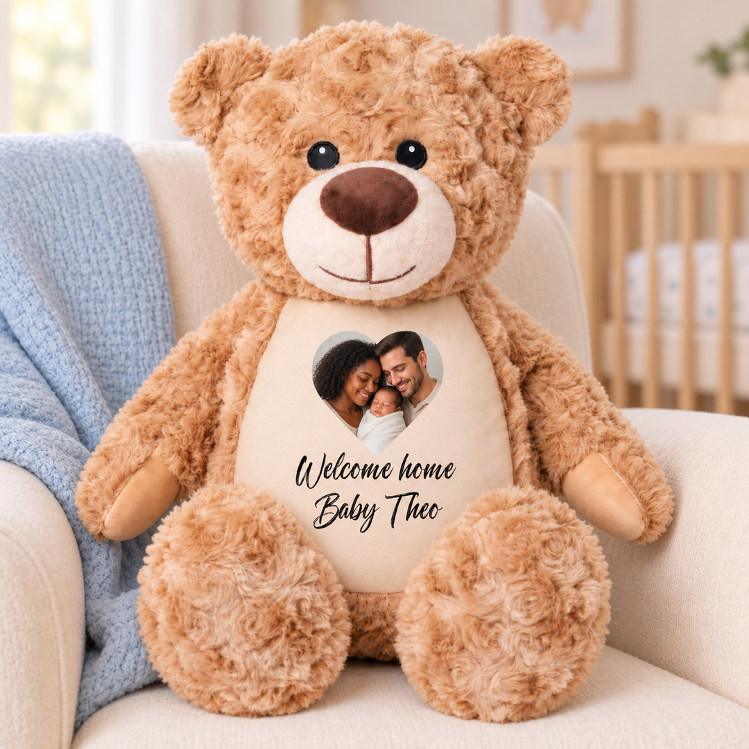 Personalisierter Tauf-/Tauf-Kleinkreuz-Teddy