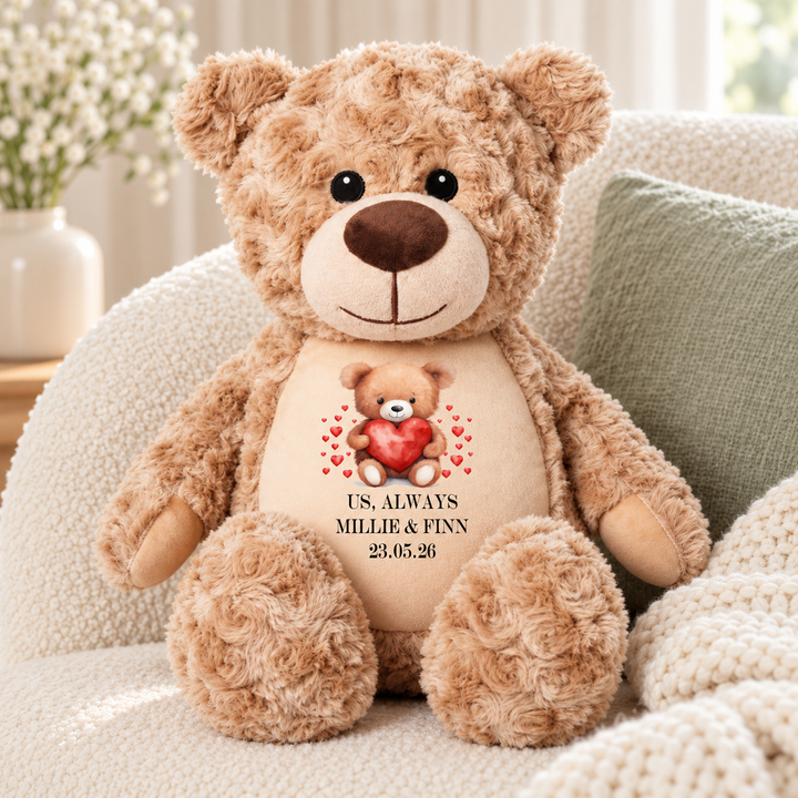 Personalisierter Tauf-/Tauf-Kleinkreuz-Teddy