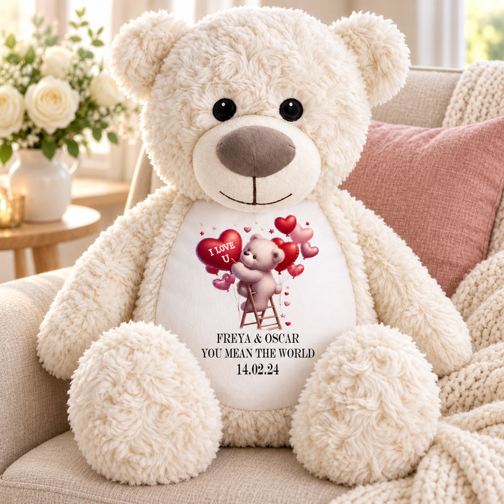 Personalisierter Tauf-/Tauf-Kleinkreuz-Teddy