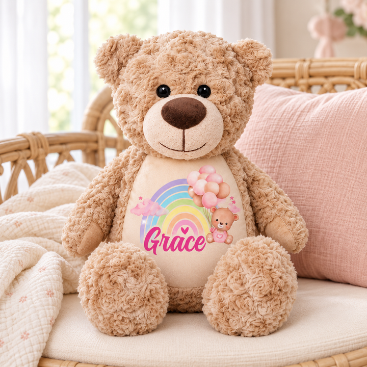 Personalisierter Tauf-/Tauf-Kleinkreuz-Teddy