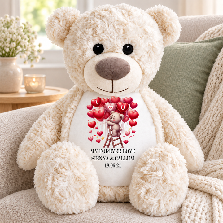 Personalisierter Tauf-/Tauf-Kleinkreuz-Teddy