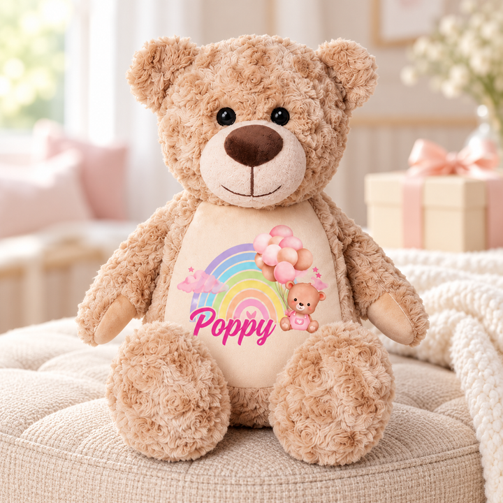 Personalisierter Tauf-/Tauf-Kleinkreuz-Teddy