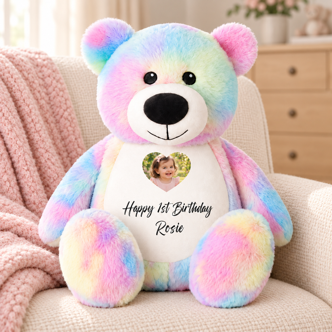 Personalisierter Tauf-/Tauf-Kleinkreuz-Teddy