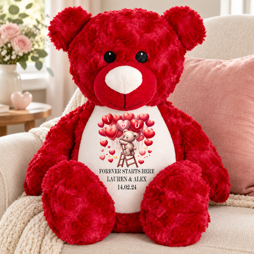 Personalisierter Tauf-/Tauf-Kleinkreuz-Teddy