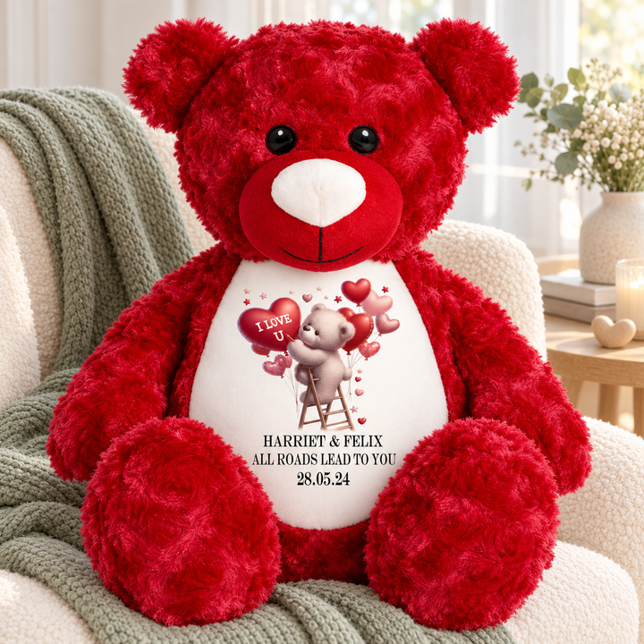 Personalisierter Tauf-/Tauf-Kleinkreuz-Teddy