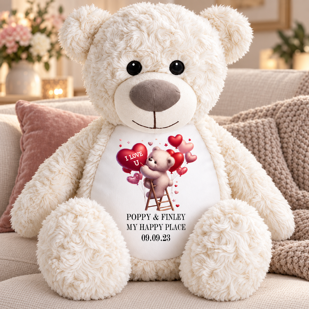 Personalisierter Tauf-/Tauf-Kleinkreuz-Teddy