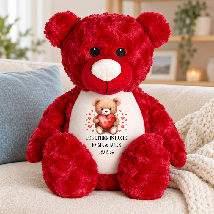 Personalisierter Tauf-/Tauf-Kleinkreuz-Teddy