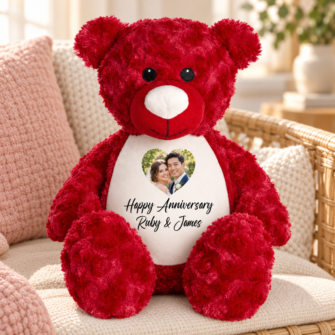 Personalisierter Tauf-/Tauf-Kleinkreuz-Teddy