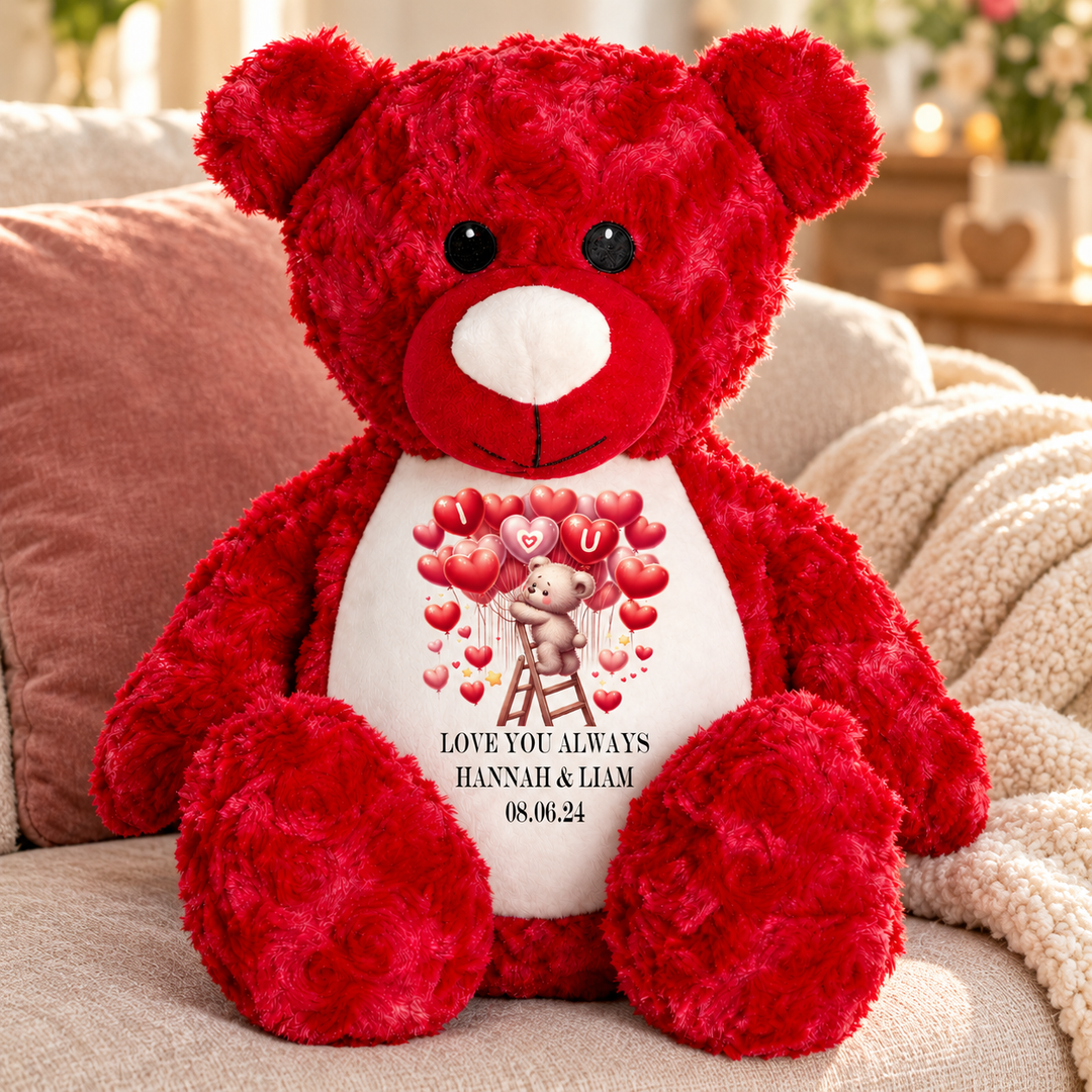 Personalisierter Tauf-/Tauf-Kleinkreuz-Teddy