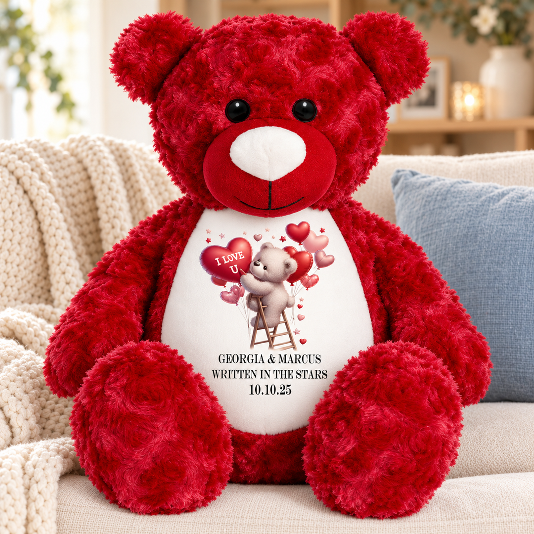 Personalisierter Tauf-/Tauf-Kleinkreuz-Teddy