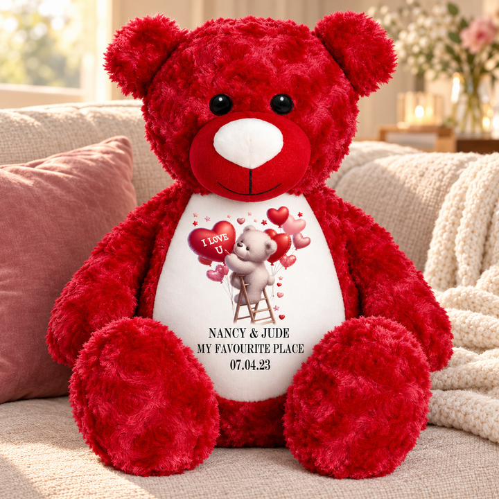 Personalisierter Tauf-/Tauf-Kleinkreuz-Teddy