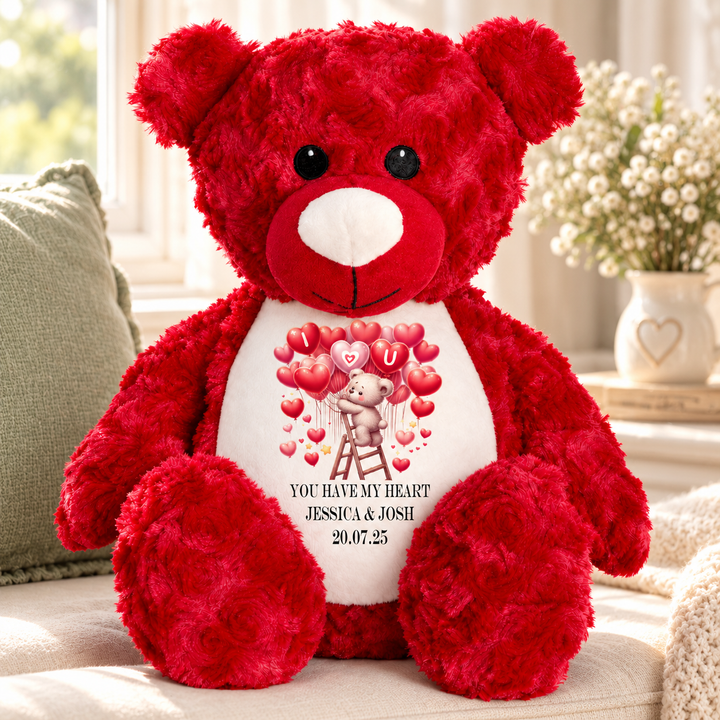 Personalisierter Tauf-/Tauf-Kleinkreuz-Teddy