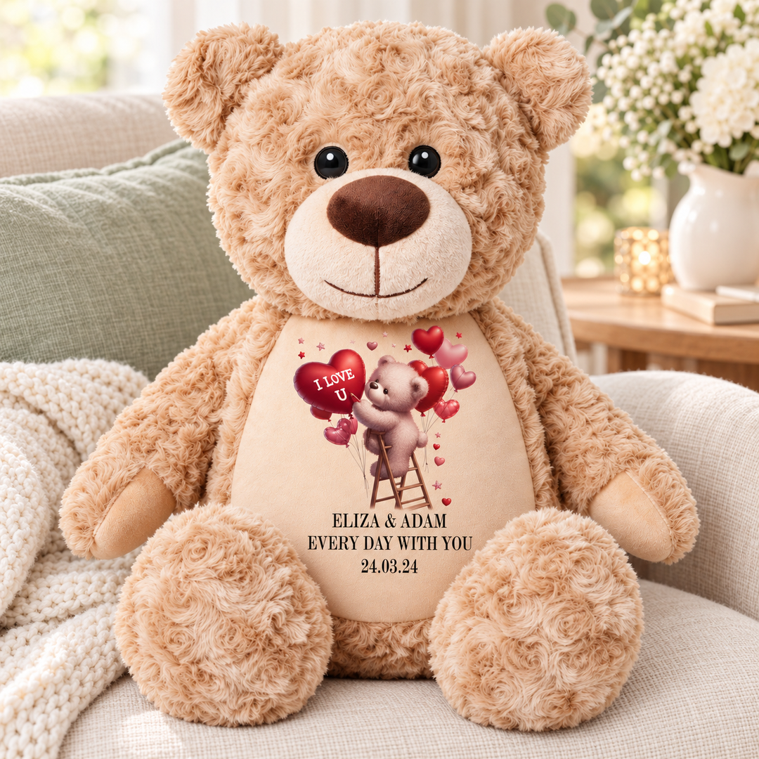 Personalisierter Tauf-/Tauf-Kleinkreuz-Teddy