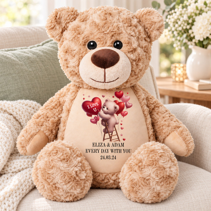 Personalisierter Tauf-/Tauf-Kleinkreuz-Teddy