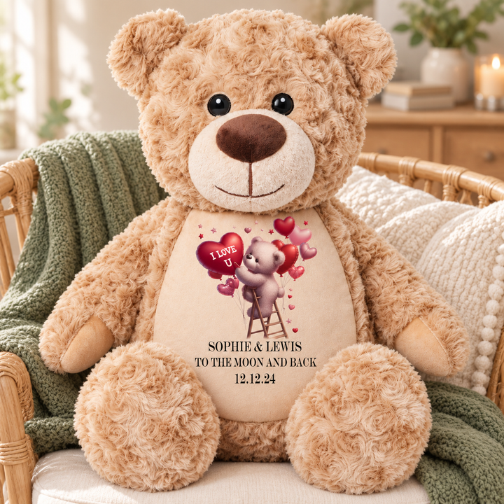 Personalisierter Tauf-/Tauf-Kleinkreuz-Teddy
